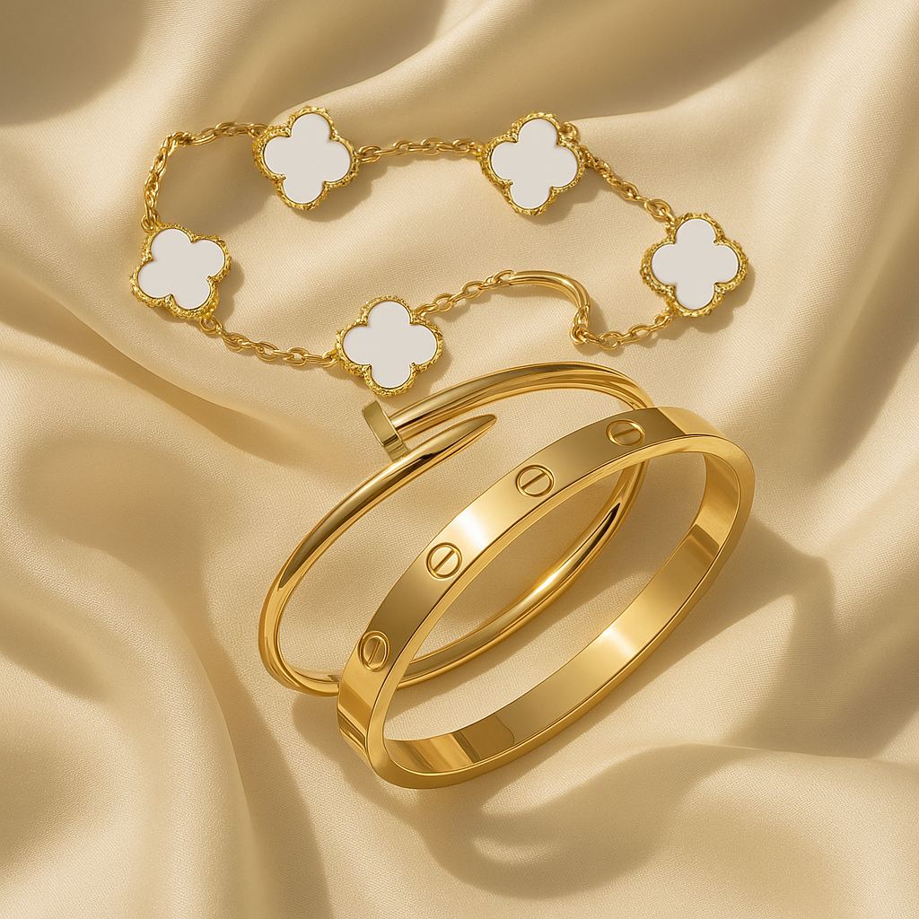 צמיד קישורים לבן