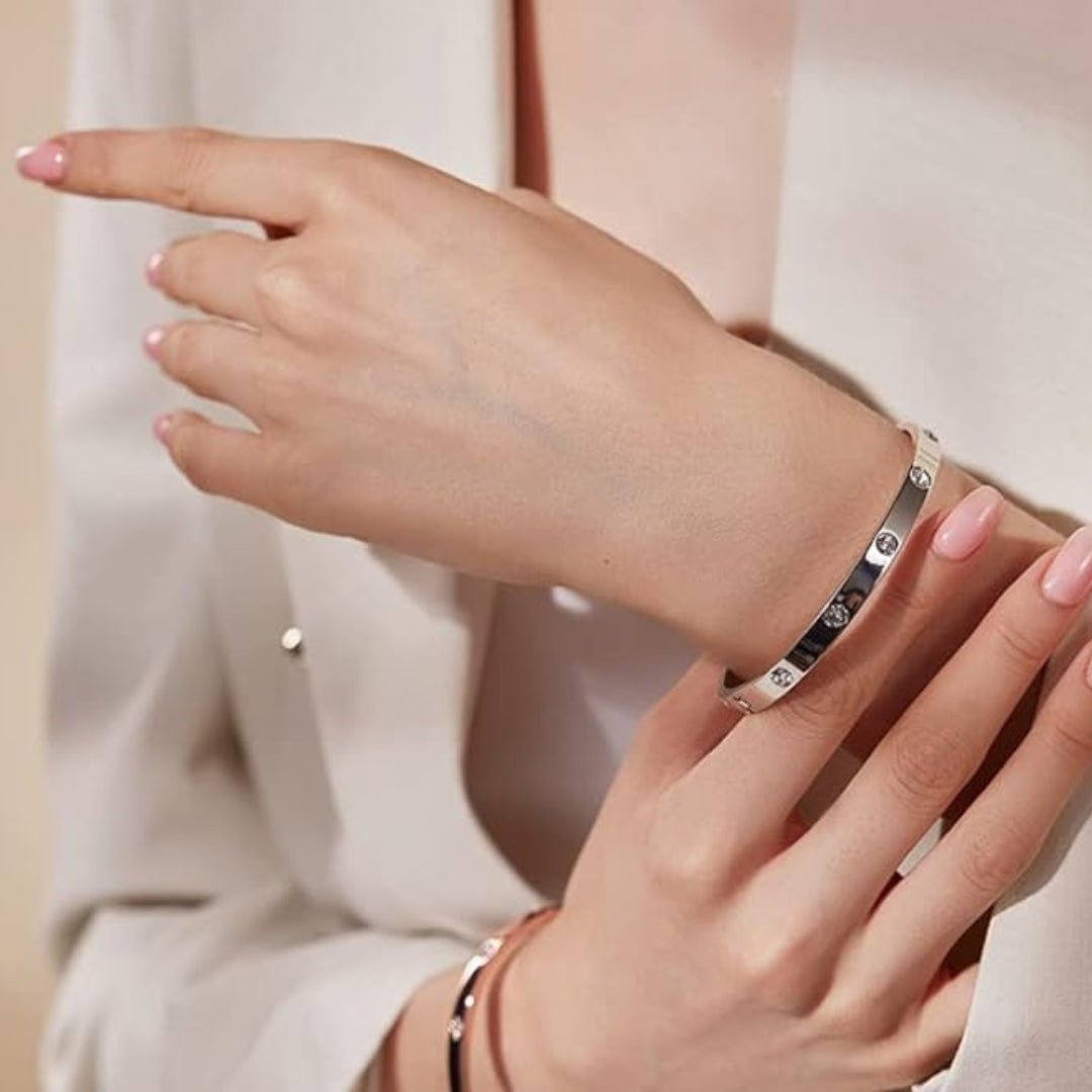 צמיד קישור בסגנון יהלום