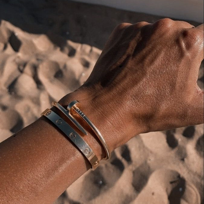 טבעת ציפורן מבריקה מזהב